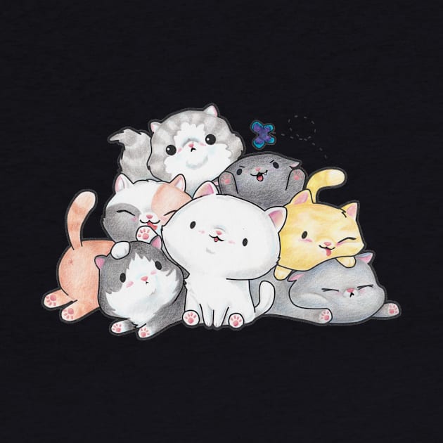 Pile of Kittens by LyddieDoodles